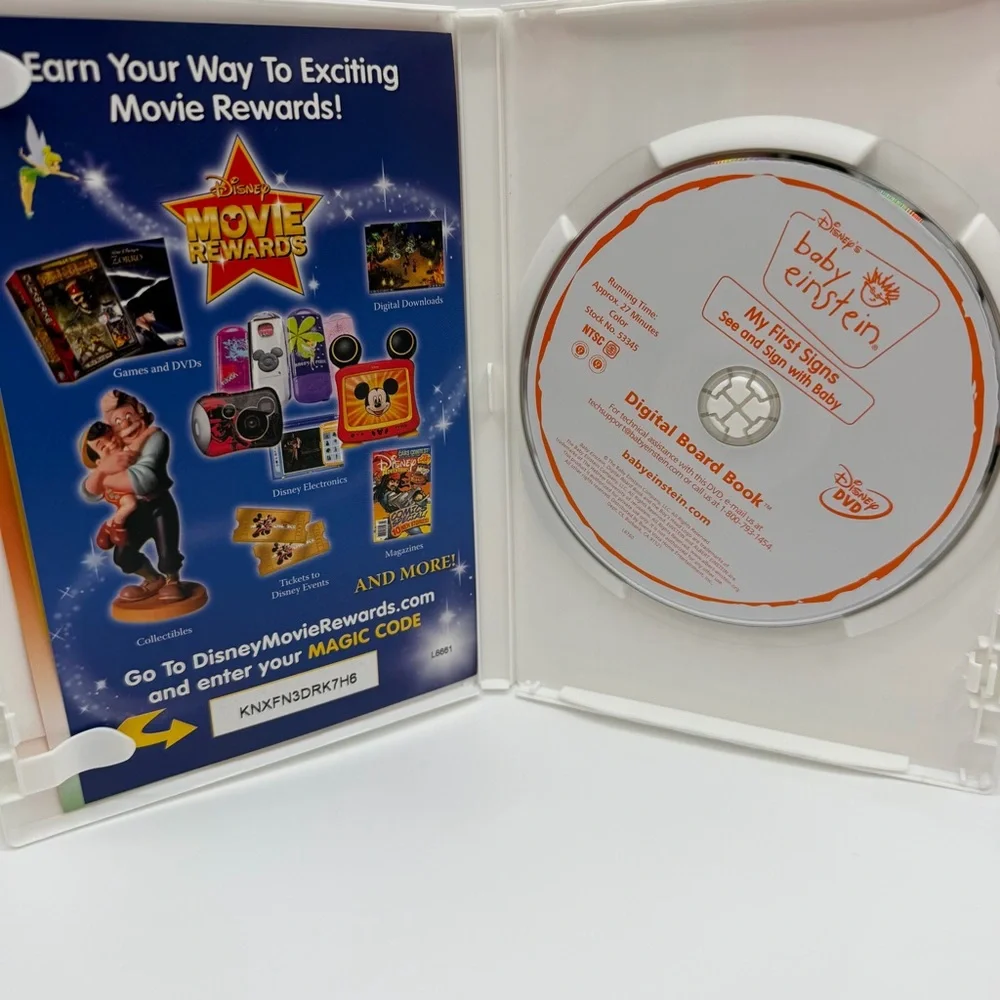 Disney’s Baby Einstein Lot of 25 DVDs + My First Signs Learning Educational READ